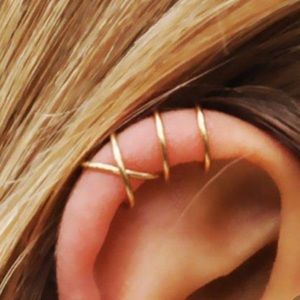 Gold Earring Cuffs